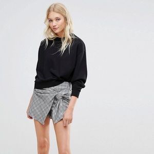 [ASOS Bershka] Dog Tooth Checkered Skort